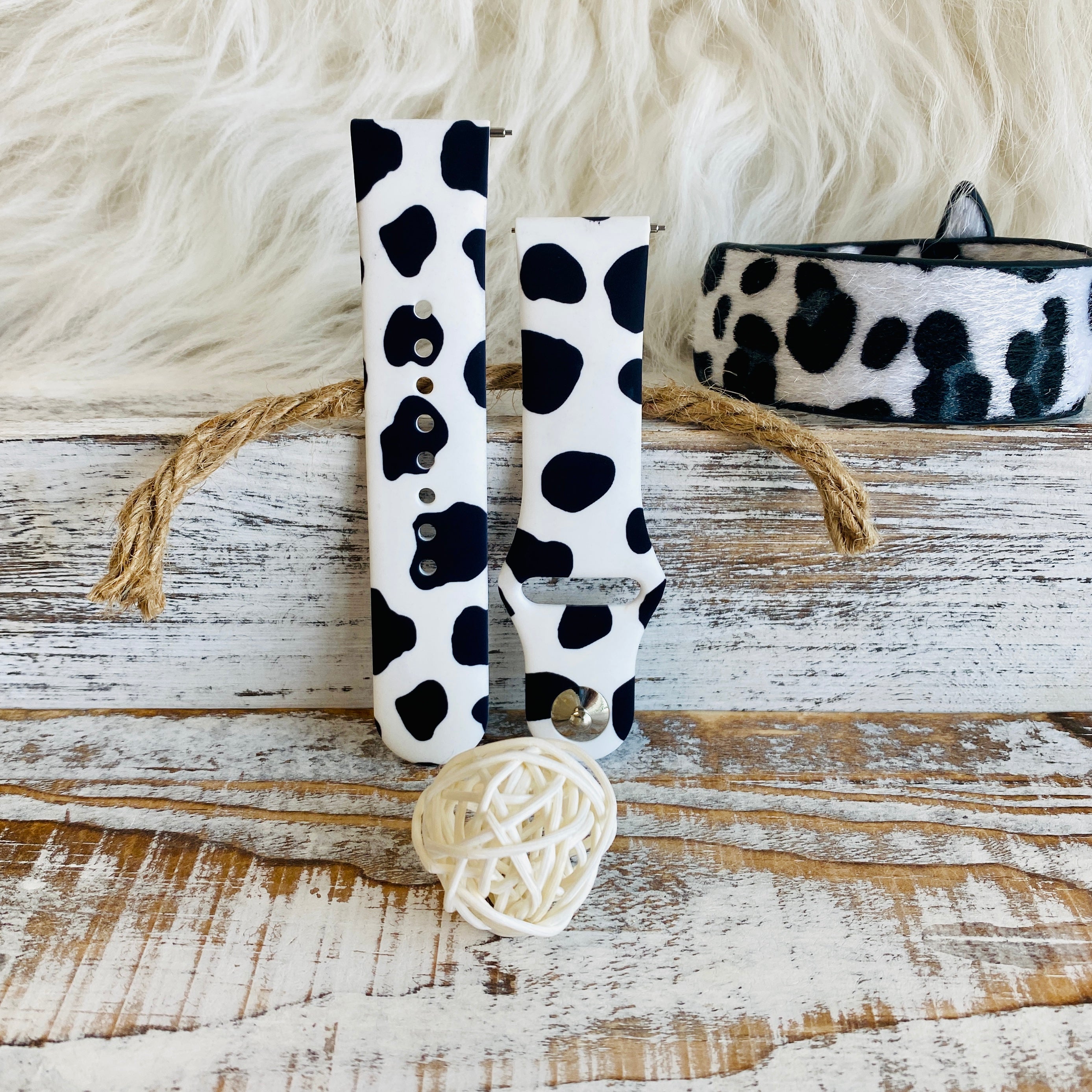 Cow print 2025 fitbit band