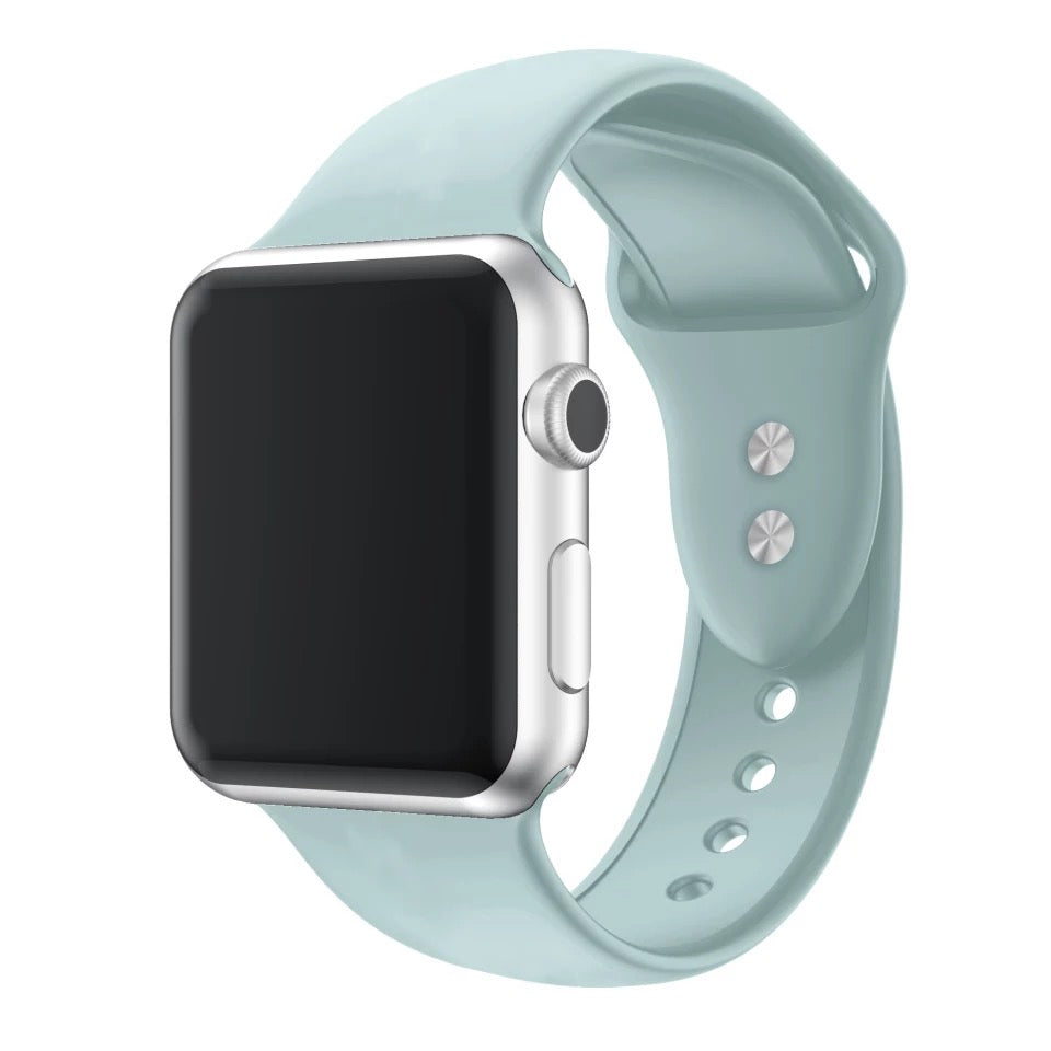 Solid Color Silicone Band For Apple Watch Multiple Colors Available