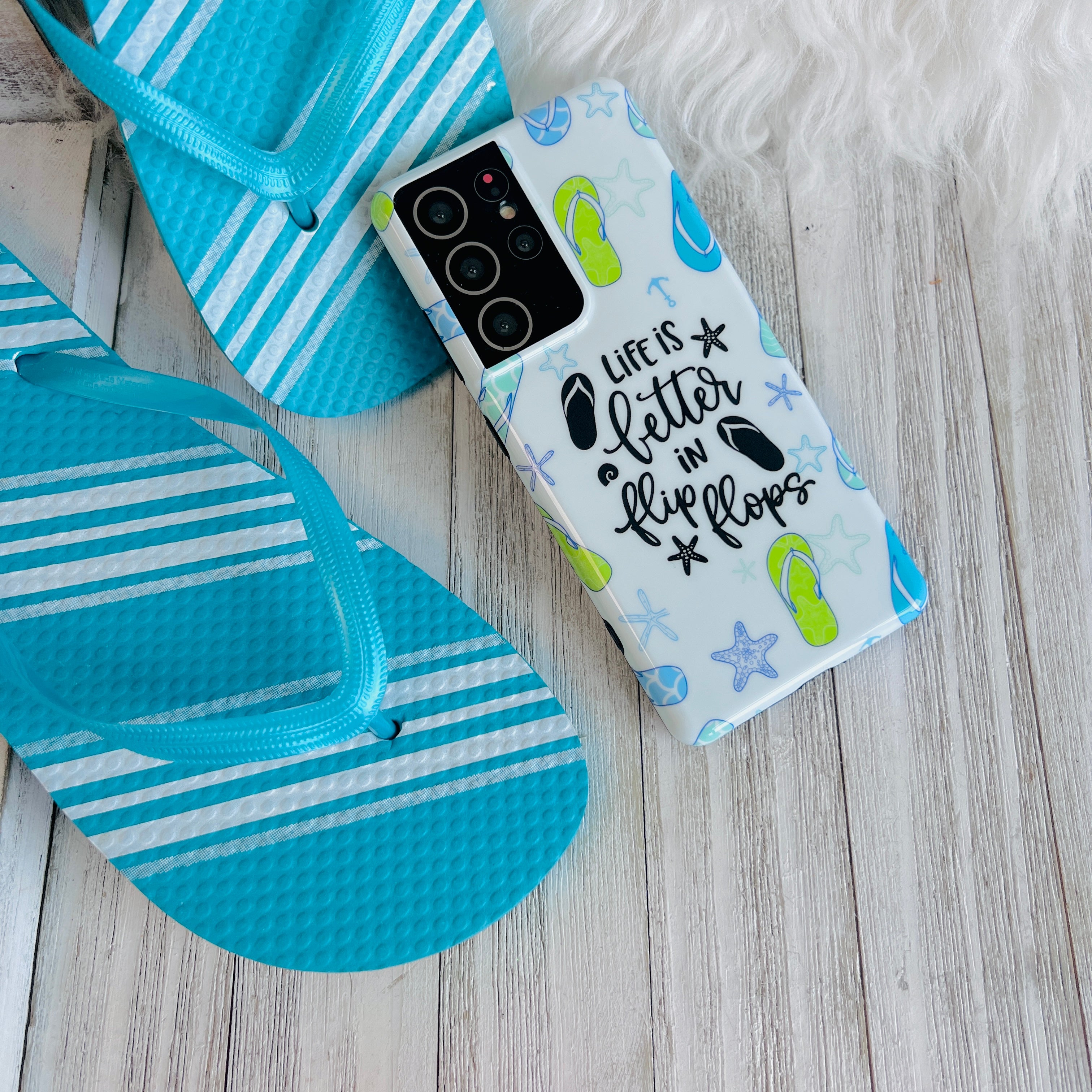 Fancy Flip Flops Cell Phone Case For Samsung Galaxy