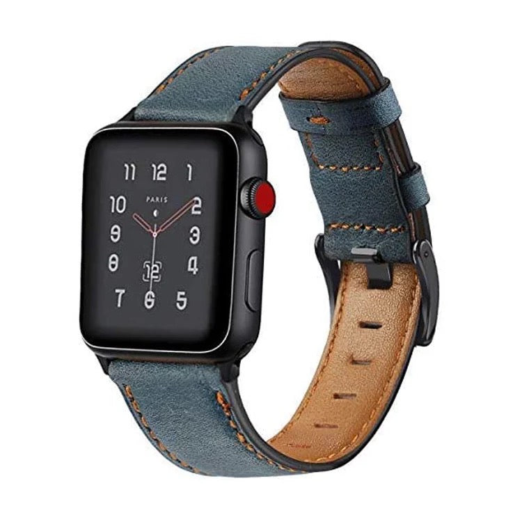 Leather strap apple outlet watch 3