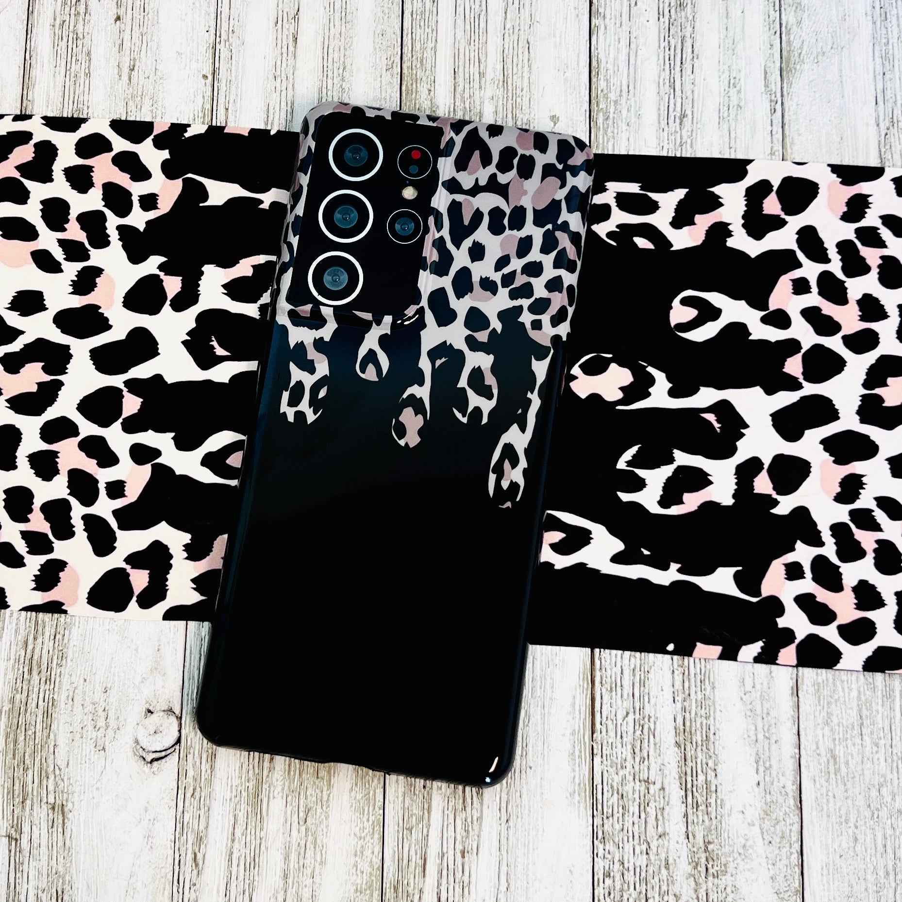 Leopard Drip Cell Phone Case For Samsung Galaxy Fancy Bands