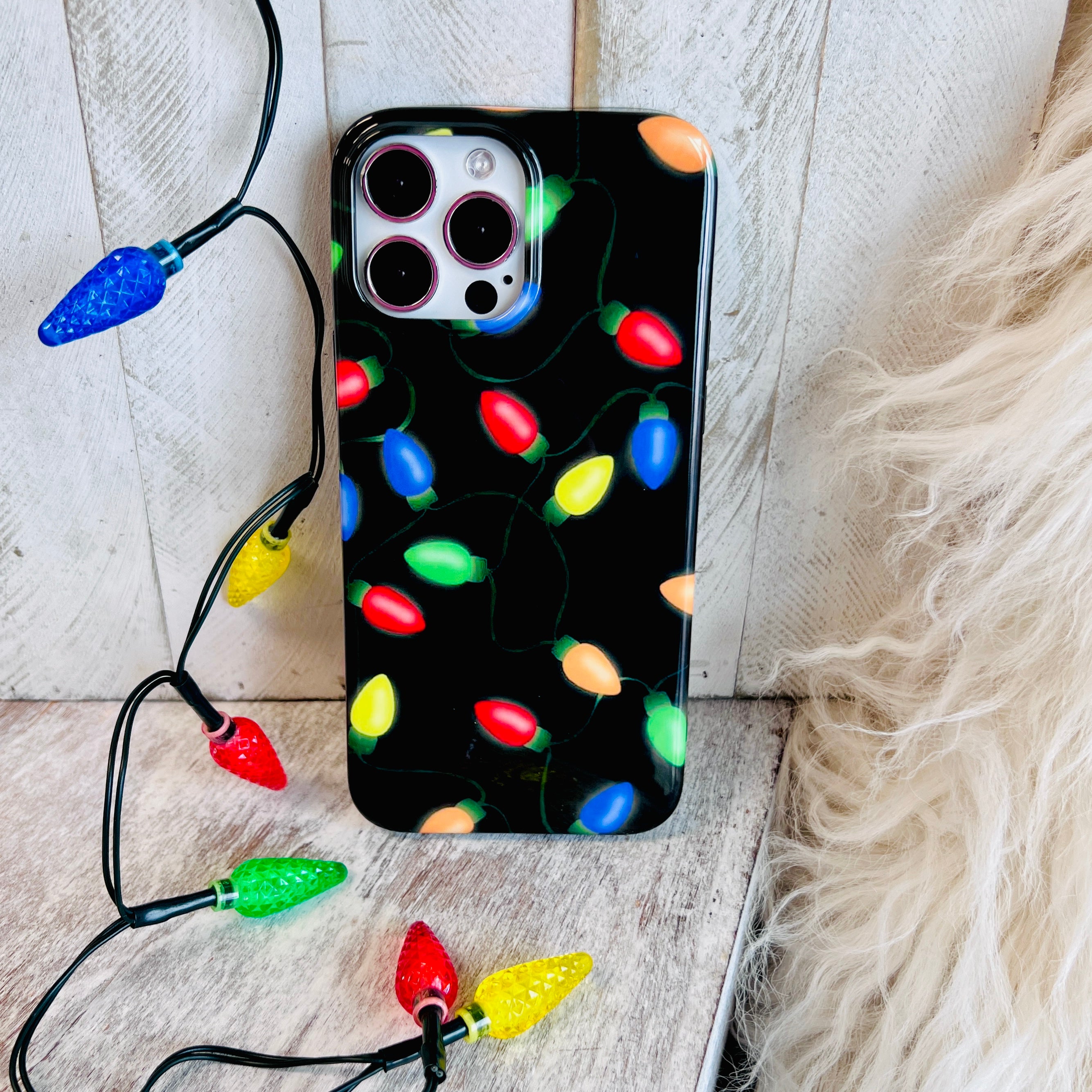 Christmas Lights Phone Case For iPhone