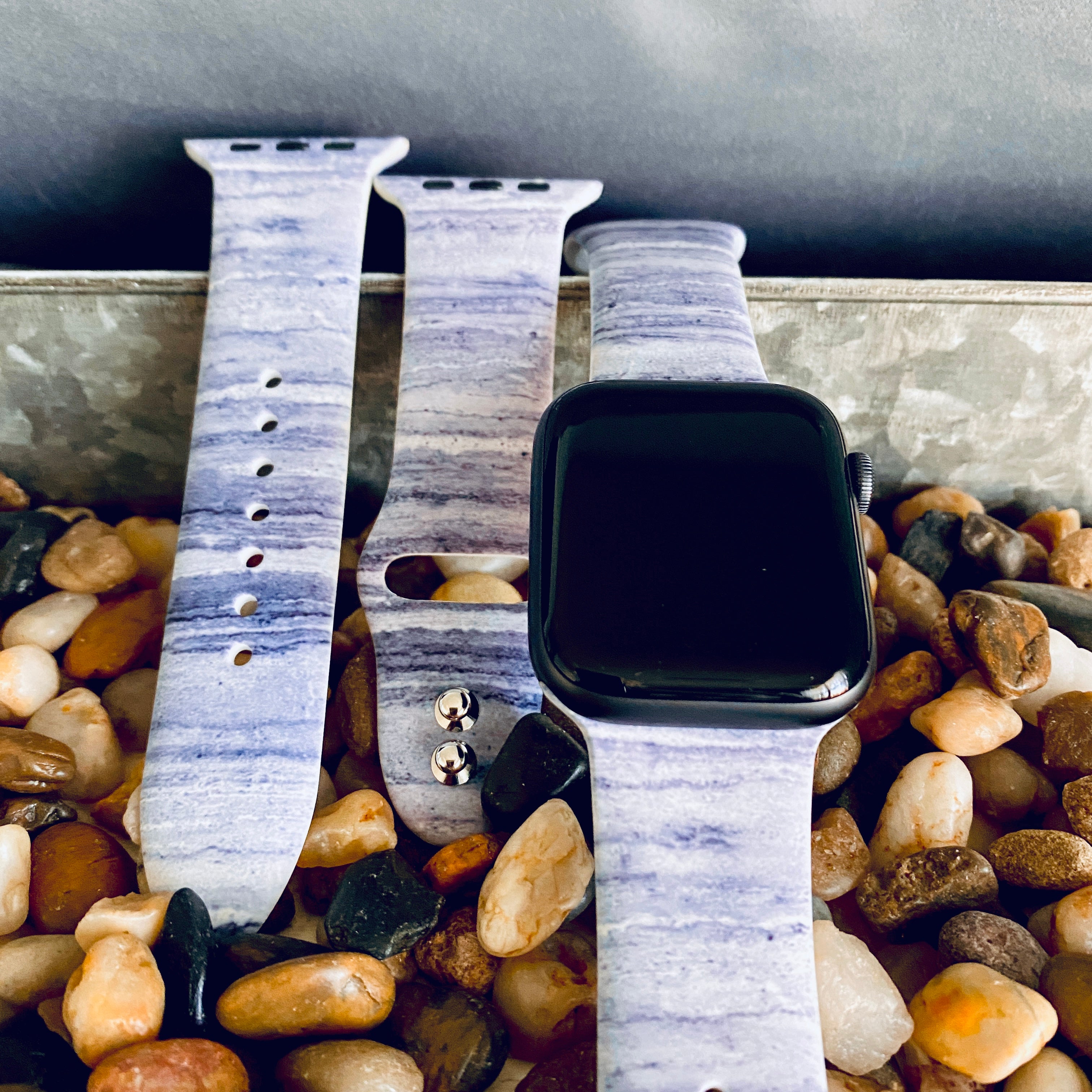 Fancy Bands Marble Print Silicone Apple Watch Band