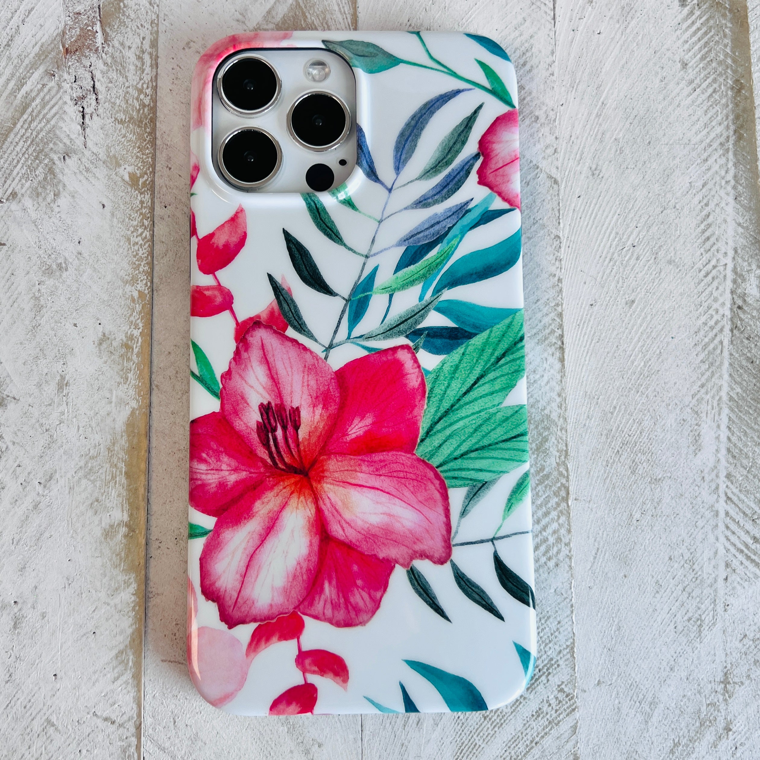 Hawaiian Floral Phone Case For iPhone