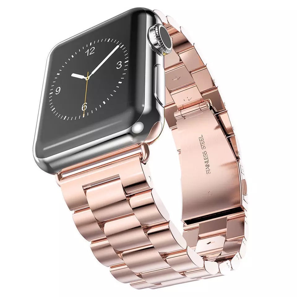 Luxury Stainless Steel Link Band For Apple Watch Multiple Colors