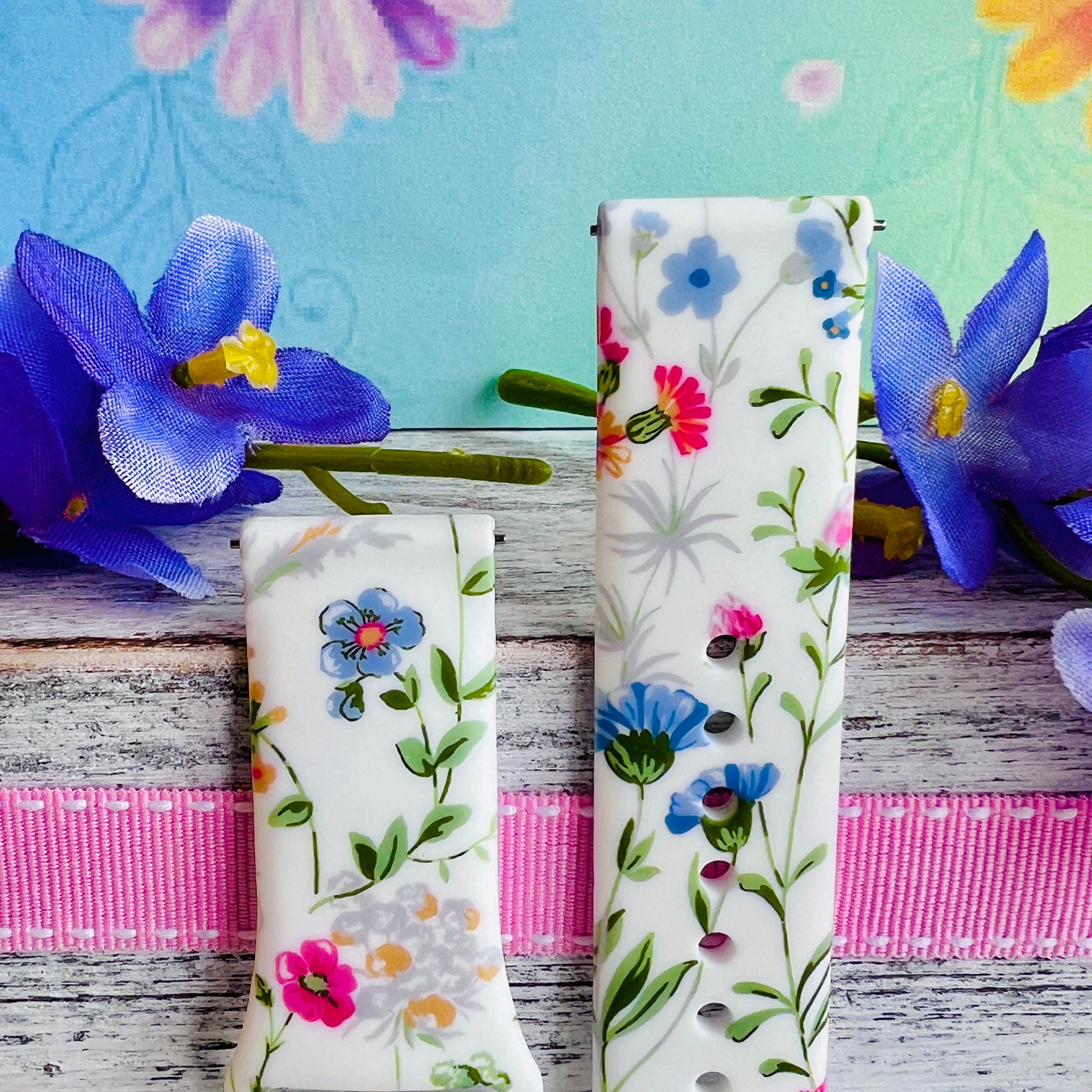 Wild Floral Silicone Watch Band