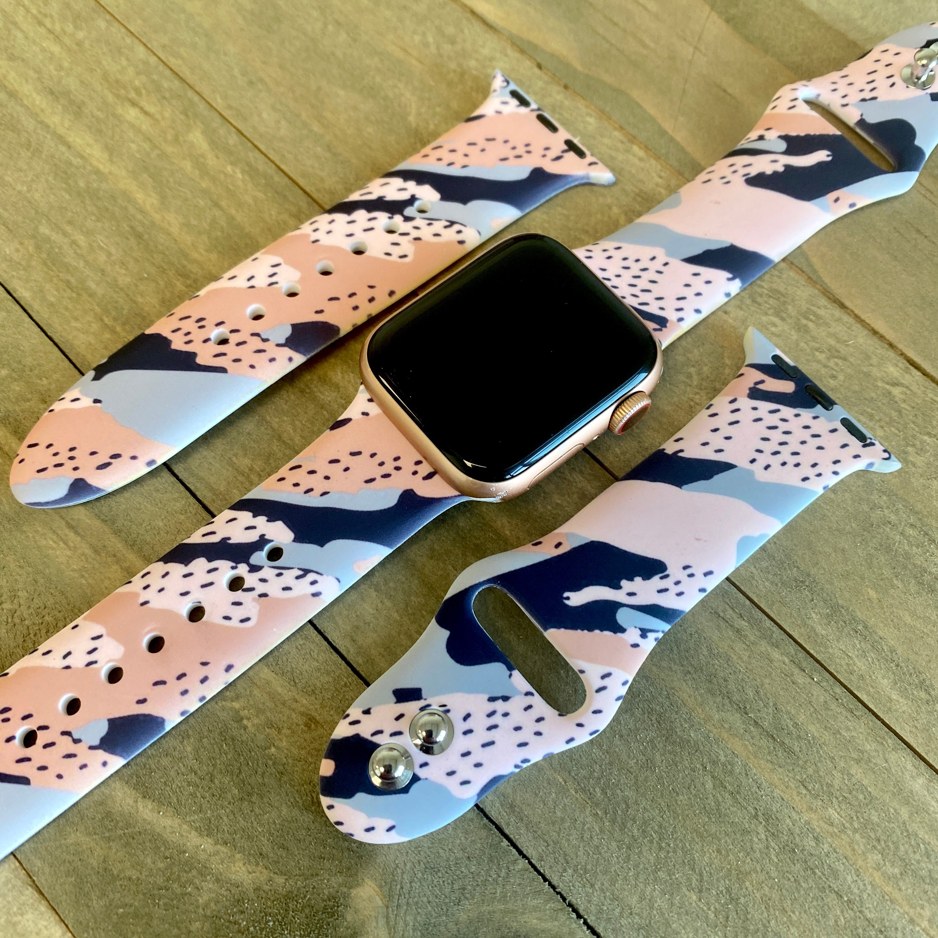 Fancy Bands Quicksand Print Silicone Band for Apple Watch 38mm/40mm/41mm (M/L) 5.9-7.9 Wrist