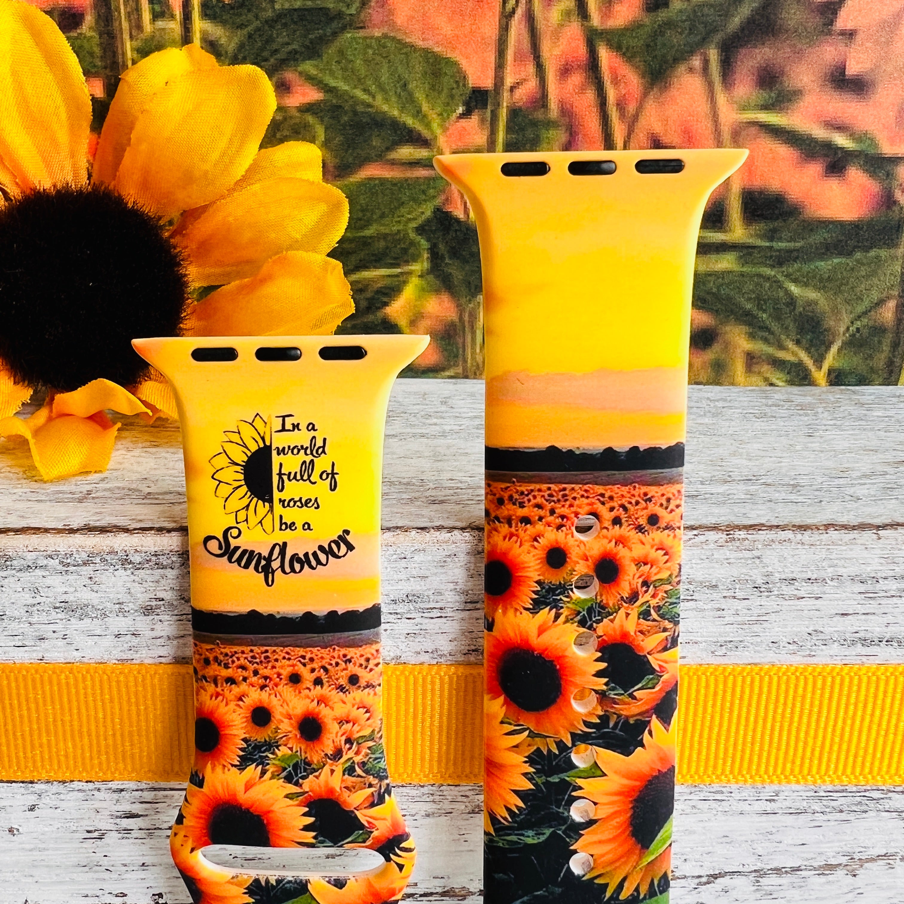 Apple watch series 3 sunflower band hot sale