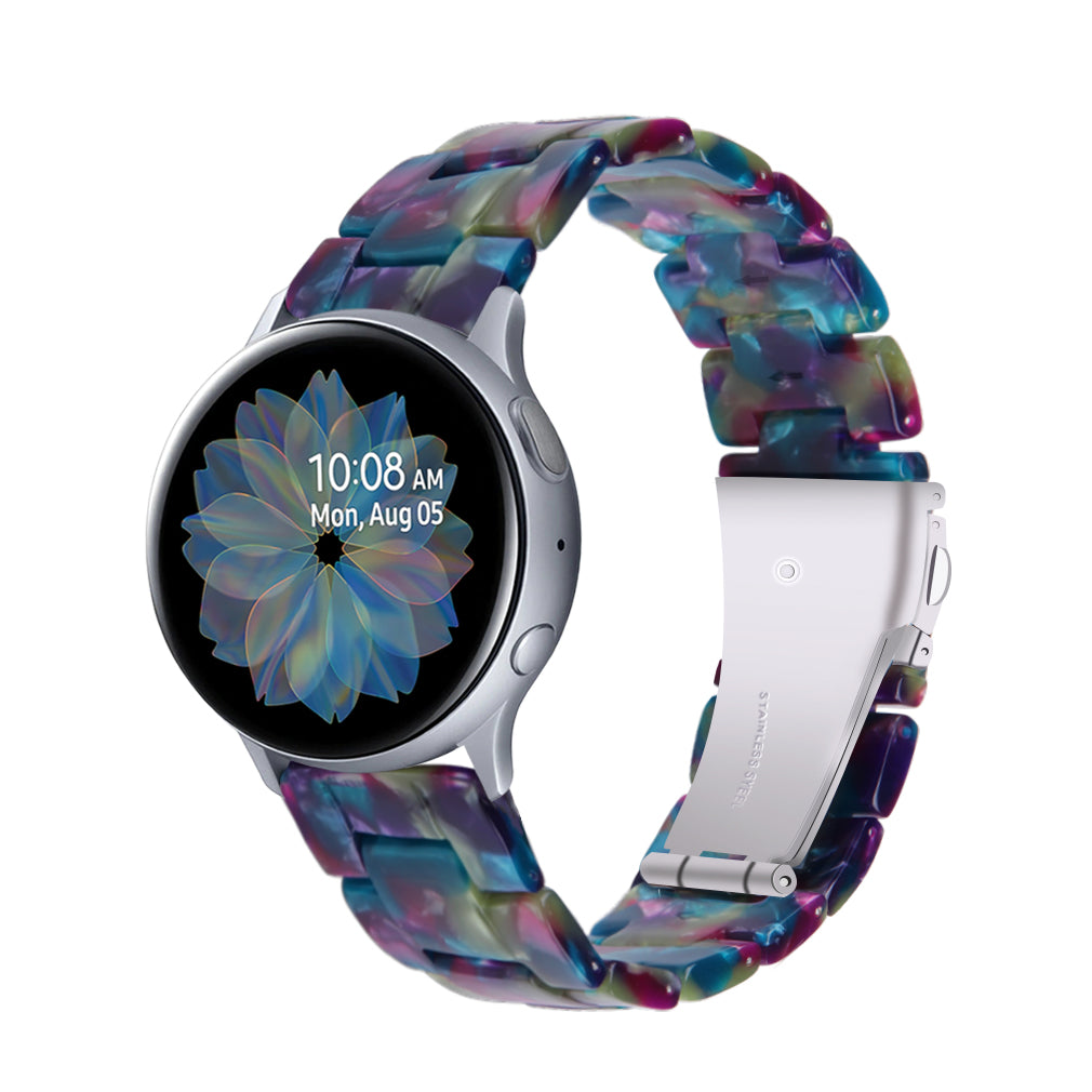 Luxurious Resin Link Band For Samsung Watch Multiple Colors