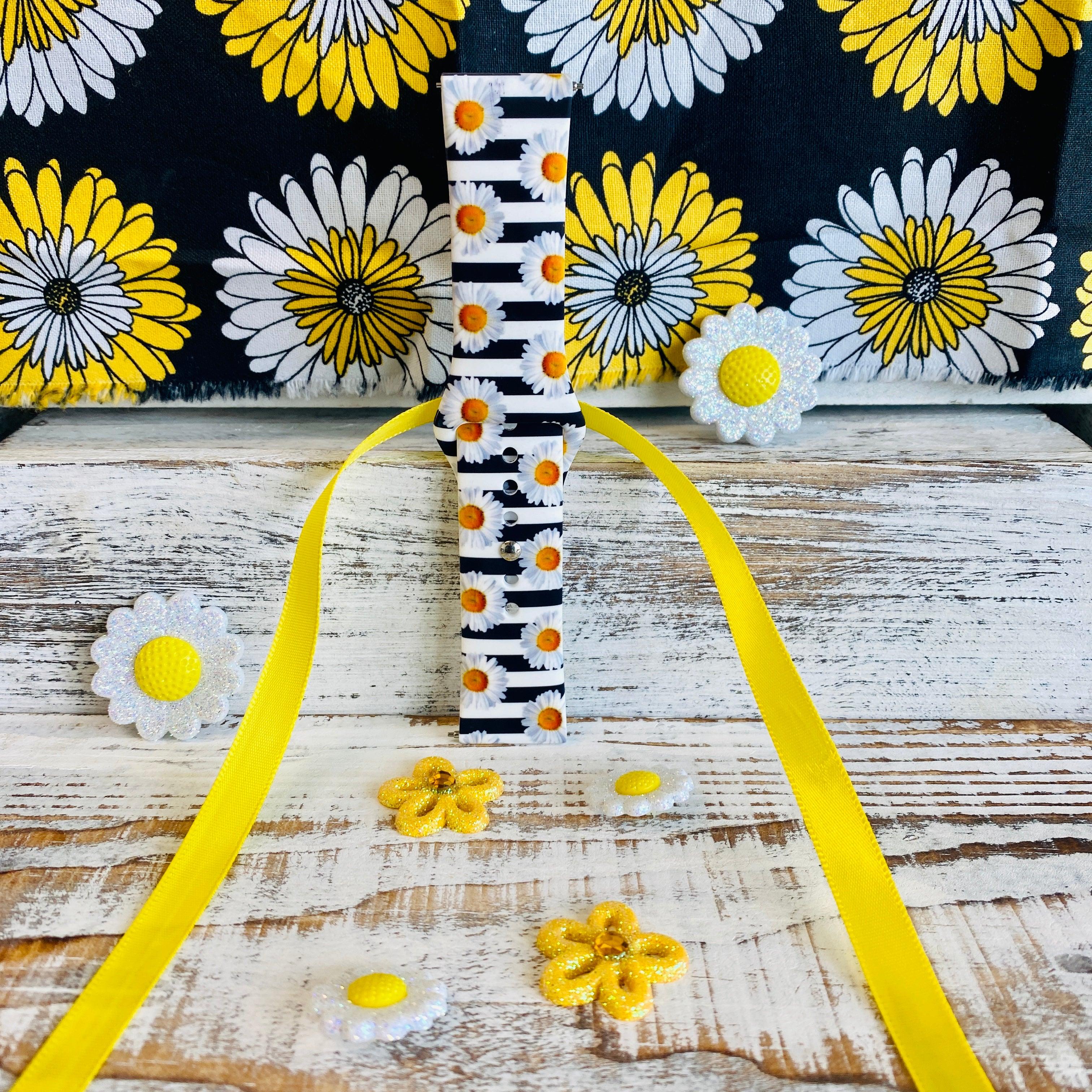 Cute Daisy Print Silicone Band For Fitbit Versa 1 2 Fancy Bands
